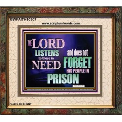 THE LORD NEVER FORGET HIS CHILDREN  Christian Artwork Portrait  GWFAITH10507  "18X16"