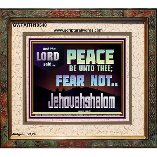 JEHOVAHSHALOM PEACE BE UNTO THEE  Christian Paintings  GWFAITH10540  