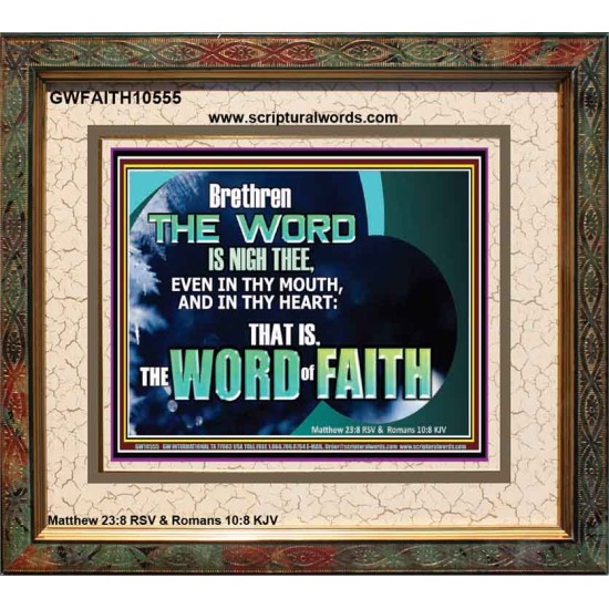 THE WORD IS NIGH THEE  Christian Quotes Portrait  GWFAITH10555  