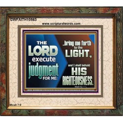 BRING ME FORTH TO THE LIGHT O LORD JEHOVAH  Scripture Art Prints Portrait  GWFAITH10563  "18X16"