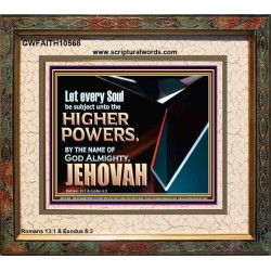 JEHOVAH ALMIGHTY THE GREATEST POWER  Contemporary Christian Wall Art Portrait  GWFAITH10568  "18X16"
