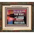 CALL ON THE LORD OUT OF A PURE HEART  Scriptural Décor  GWFAITH10576  "18X16"