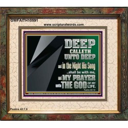 DEEP CALLETH UNTO DEEP  Modern Wall Art  GWFAITH10591  "18X16"