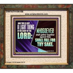 YOU WILL DEFEAT THOSE WHO ATTACK YOU  Custom Inspiration Scriptural Art Portrait  GWFAITH10615B  