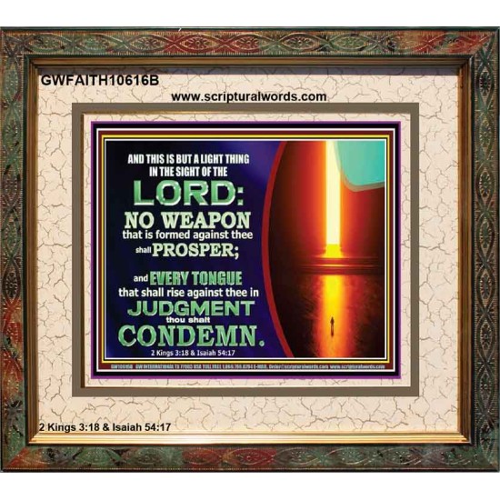 CONDEMN EVERY TONGUE THAT RISES AGAINST YOU IN JUDGEMENT  Custom Inspiration Scriptural Art Portrait  GWFAITH10616B  