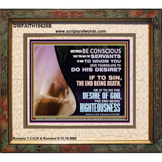 GIVE YOURSELF TO DO THE DESIRES OF GOD  Inspirational Bible Verses Portrait  GWFAITH10628B  