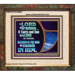 BLESSED IS THE MAN THAT TRUSTETH IN THE LORD  Scripture Wall Art  GWFAITH10641  "18X16"