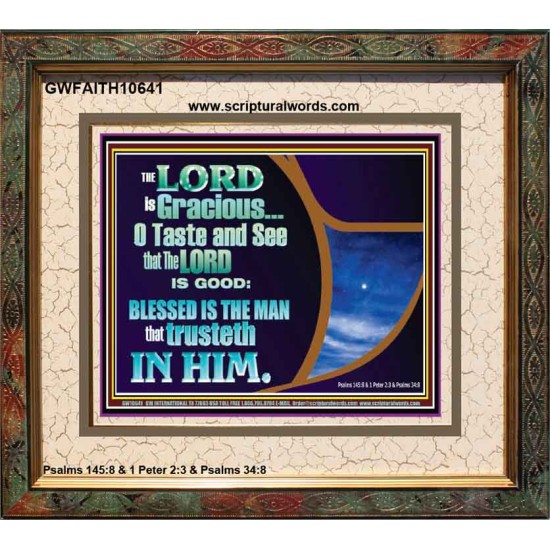 BLESSED IS THE MAN THAT TRUSTETH IN THE LORD  Scripture Wall Art  GWFAITH10641  