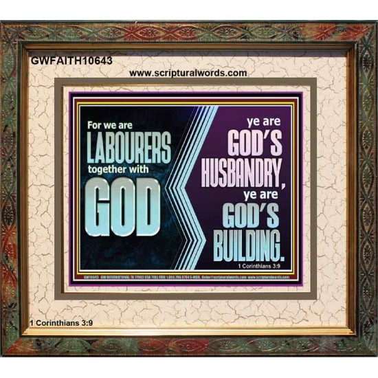 BE GOD'S HUSBANDRY AND GOD'S BUILDING  Large Scriptural Wall Art  GWFAITH10643  