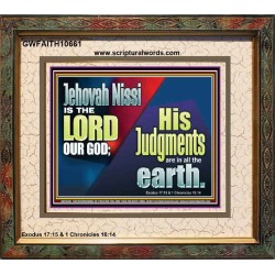 JEHOVAH NISSI IS THE LORD OUR GOD  Sanctuary Wall Portrait  GWFAITH10661  "18X16"
