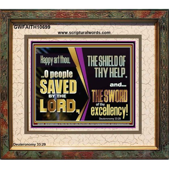 O PEOPLE SAVED BY THE LORD  Children Room Wall Portrait  GWFAITH10699  