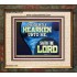 DILIGENTLY HEARKEN UNTO ME SAITH THE LORD  Unique Power Bible Portrait  GWFAITH10721  "18X16"