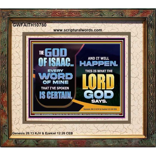 THE WORD OF THE LORD IS CERTAIN AND IT WILL HAPPEN  Modern Christian Wall Décor  GWFAITH10780  