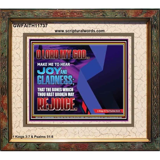 MAKE ME TO HEAR JOY AND GLADNESS  Bible Verse Portrait  GWFAITH11737  