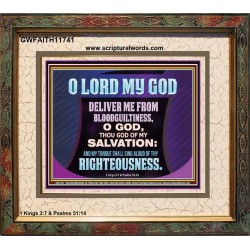 DELIVER ME FROM BLOODGUILTINESS  Religious Wall Art   GWFAITH11741  "18X16"