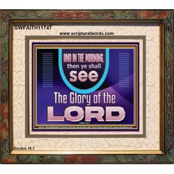 IN THE MORNING YOU SHALL SEE THE GLORY OF THE LORD  Unique Power Bible Picture  GWFAITH11747  "18X16"