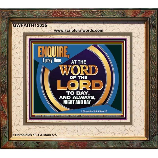 THE WORD OF THE LORD IS FOREVER SETTLED  Ultimate Inspirational Wall Art Portrait  GWFAITH12035  