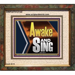 AWAKE AND SING  Affordable Wall Art  GWFAITH12122  "18X16"