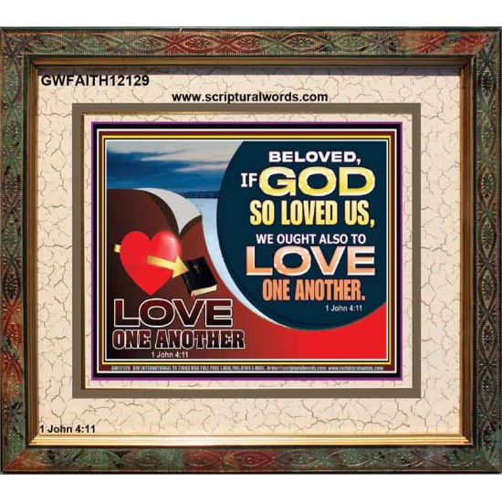 LOVE ONE ANOTHER  Custom Contemporary Christian Wall Art  GWFAITH12129  