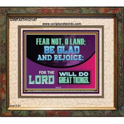 THE LORD WILL DO GREAT THINGS  Custom Inspiration Bible Verse Portrait  GWFAITH12147  "18X16"