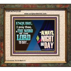 THE WORD OF THE LORD TO DAY  New Wall Décor  GWFAITH12151  "18X16"