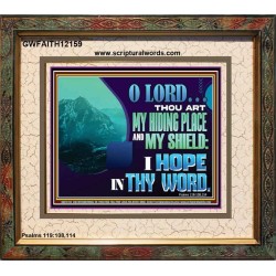 THOU ART MY HIDING PLACE AND SHIELD  Large Custom Portrait   GWFAITH12159  "18X16"