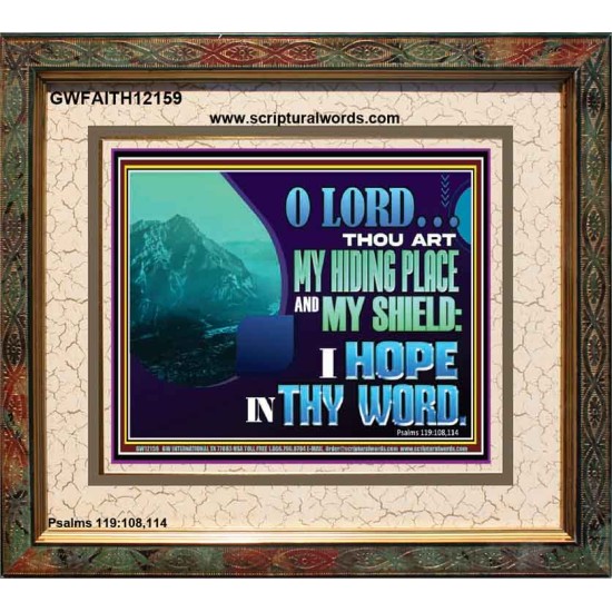 THOU ART MY HIDING PLACE AND SHIELD  Large Custom Portrait   GWFAITH12159  