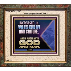 INCREASED IN FAVOUR WITH GOD AND MAN  Eternal Power Picture  GWFAITH12243  "18X16"