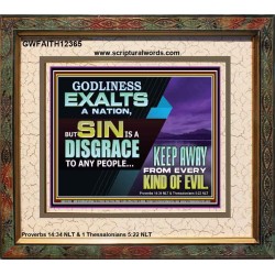 SIN IS A DISGRACE TO ANY PEOPLE KEEP AWAY FROM EVERY KIND OF EVIL  Church Picture  GWFAITH12365  