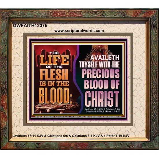 AVAILETH THYSELF WITH THE PRECIOUS BLOOD OF CHRIST  Children Room  GWFAITH12375  