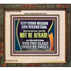 THY SLEEP SHALL BE SWEET  Ultimate Inspirational Wall Art  Portrait  GWFAITH12409  "18X16"