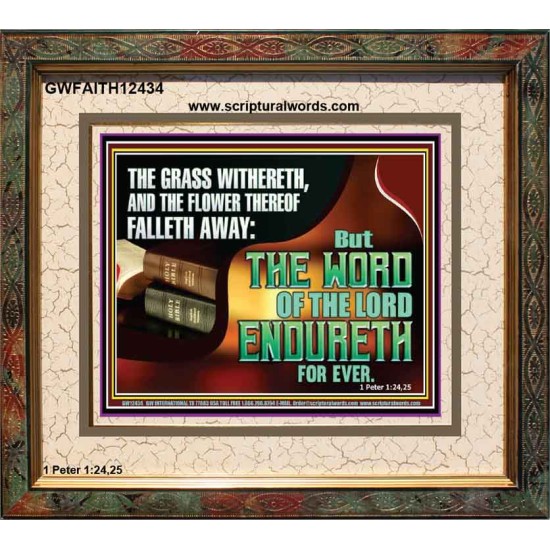 THE WORD OF THE LORD ENDURETH FOR EVER  Sanctuary Wall Portrait  GWFAITH12434  