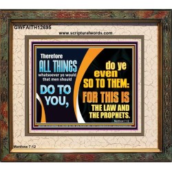 THE LAW AND THE PROPHETS  Scriptural Décor  GWFAITH12695  "18X16"