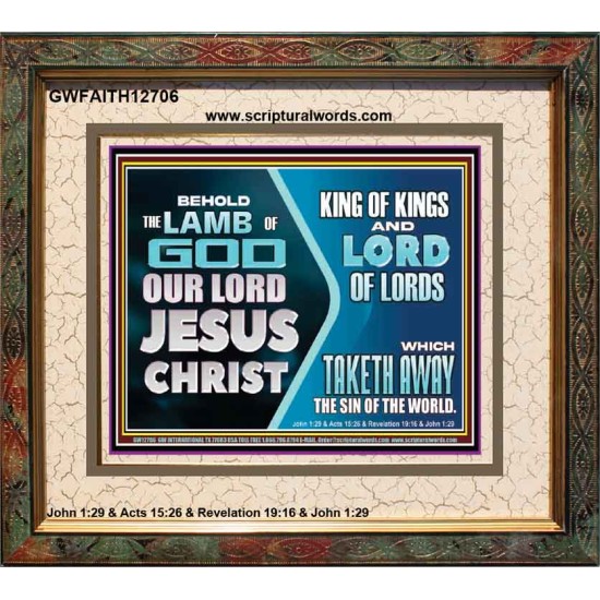 THE LAMB OF GOD OUR LORD JESUS CHRIST  Portrait Scripture   GWFAITH12706  