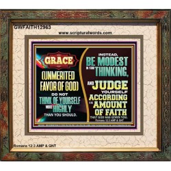 GRACE UNMERITED FAVOR OF GOD  Bible Scriptures on Love Portrait  GWFAITH12963  "18X16"