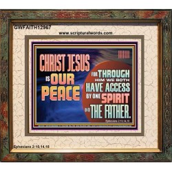 CHRIST JESUS IS OUR PEACE  Christian Paintings Portrait  GWFAITH12967  "18X16"