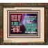 SUFFER NOT THY MOUTH TO CAUSE THY FLESH TO SIN  Bible Verse Portrait  GWFAITH12976  "18X16"