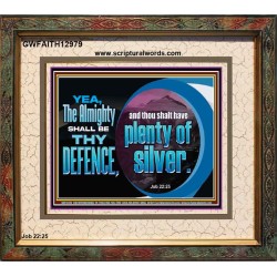 THE ALMIGHTY SHALL BE THY DEFENCE  Religious Art Portrait  GWFAITH12979  "18X16"