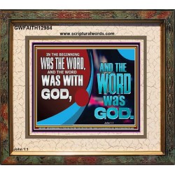 THE WORD OF LIFE THE FOUNDATION OF HEAVEN AND THE EARTH  Ultimate Inspirational Wall Art Picture  GWFAITH12984  "18X16"