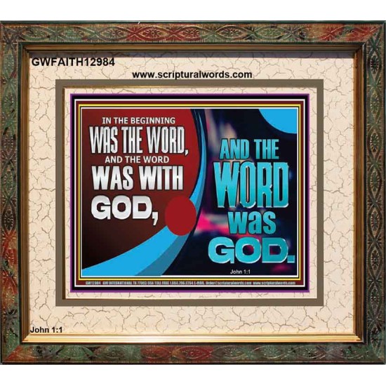 THE WORD OF LIFE THE FOUNDATION OF HEAVEN AND THE EARTH  Ultimate Inspirational Wall Art Picture  GWFAITH12984  