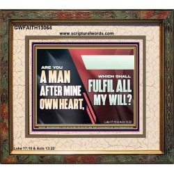 ARE YOU A MAN AFTER MINE OWN HEART  Children Room Wall Portrait  GWFAITH13064  