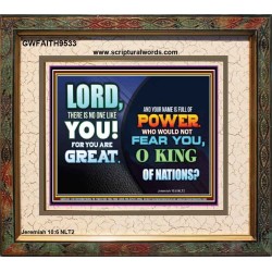 A NAME FULL OF GREAT POWER  Ultimate Power Portrait  GWFAITH9533  "18X16"