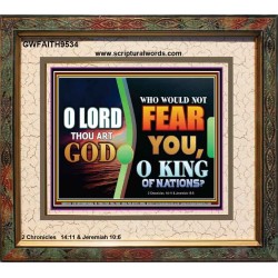 O KING OF NATIONS  Righteous Living Christian Portrait  GWFAITH9534  "18X16"