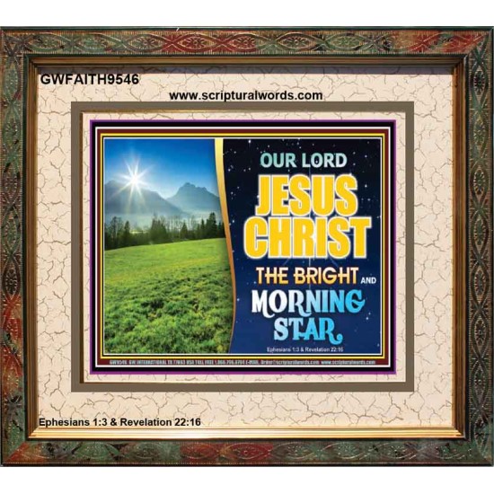JESUS CHRIST THE BRIGHT AND MORNING STAR  Children Room Portrait  GWFAITH9546  