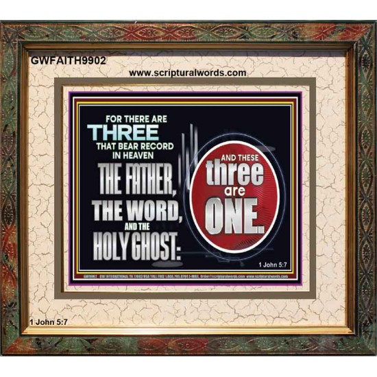 THE THREE THAT BEAR RECORD IN HEAVEN  Modern Wall Art  GWFAITH9902  