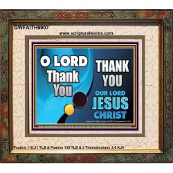 THANK YOU OUR LORD JESUS CHRIST  Custom Biblical Painting  GWFAITH9907  "18X16"