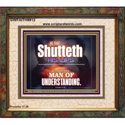 ARE YOU A MAN OF UNDERSTANDING  Contemporary Christian Wall Art Portrait  GWFAITH9912  "18X16"