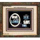 WAIT ON THE LORD AND HE SHALL SAVED THEE  Contemporary Christian Wall Art Portrait  GWFAITH9920  