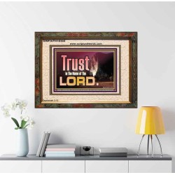 TRUST IN THE NAME OF THE LORD  Unique Scriptural ArtWork  GWFAITH10303  "18X16"