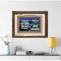 I BLESS THEE AND THOU SHALT BE A BLESSING  Custom Wall Scripture Art  GWFAITH10306  "18X16"
